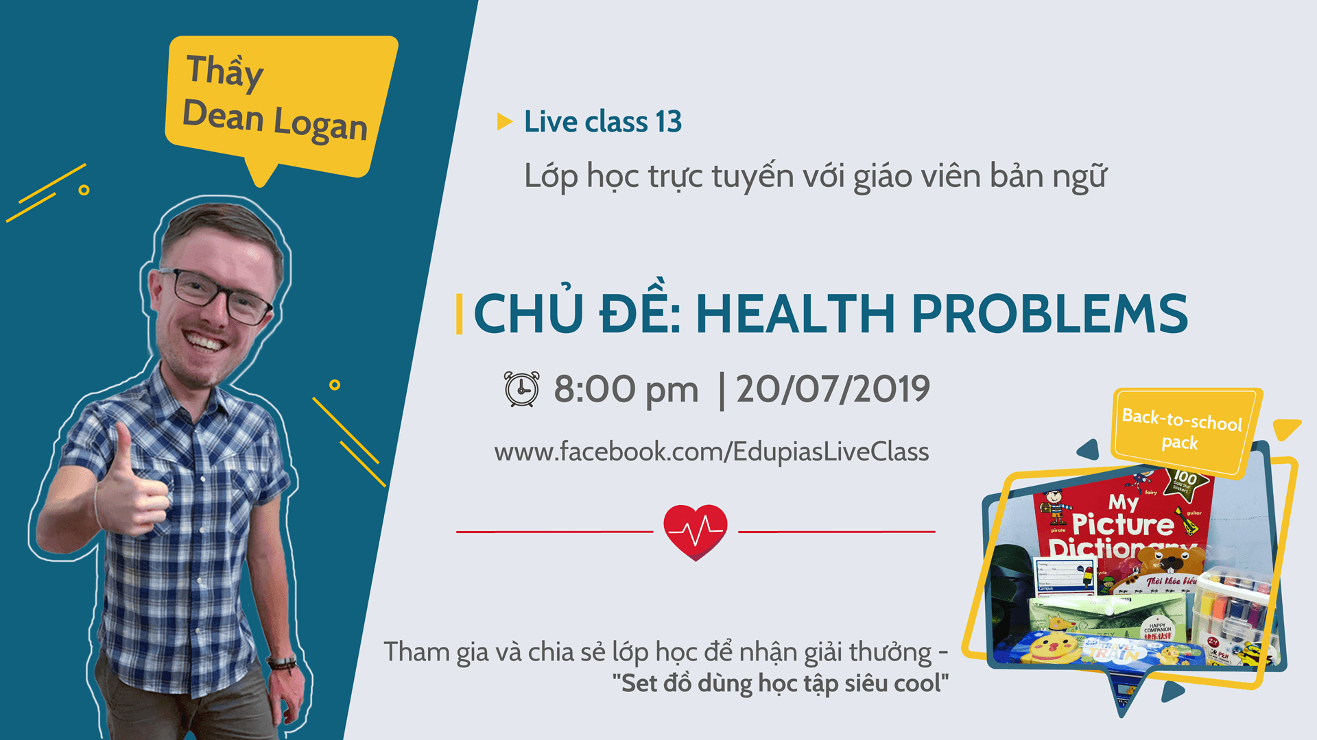 Live class tuần 13 - Chủ đề: HEALTH PROBLEMS