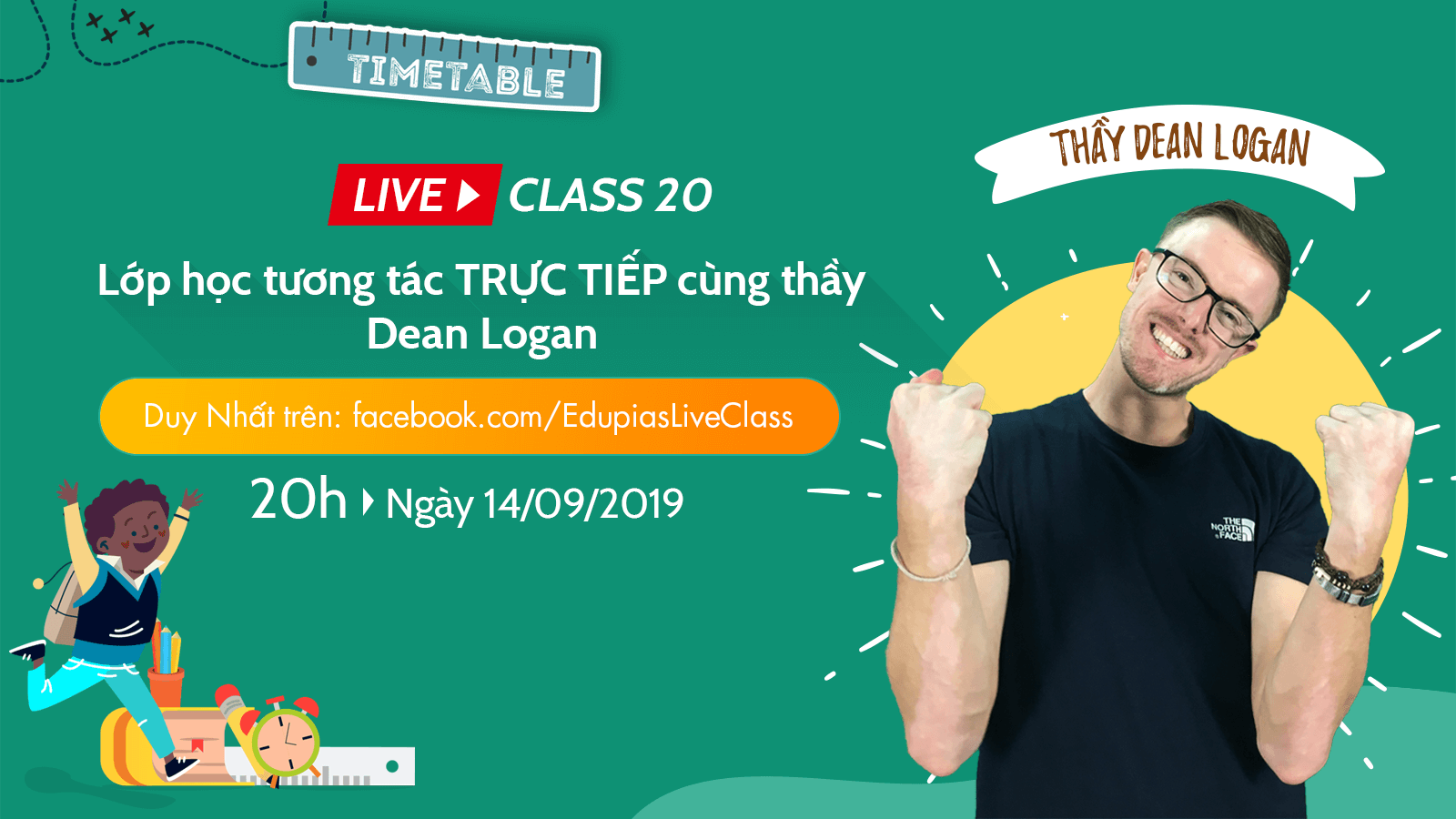 Live class tuần 20 - Chủ đề: School Subjects - Making a timetable