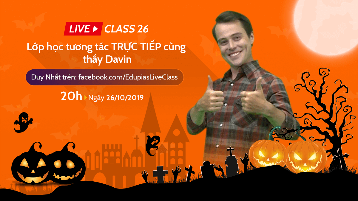 Live class tuần 26 - Chủ đề: Halloween Party